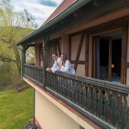 Hotel Restaurant Verger Des Chateaux, Route Des Vins Haut-Koenigsbourg Dieffenthal Esterno foto